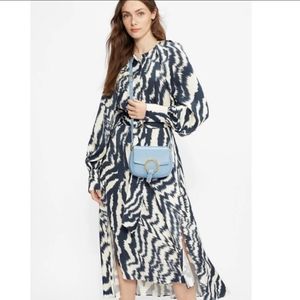 Ted Baker Sandiia Zebra Navy Maxi Dress